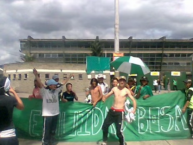 Trapo - Bandeira - Faixa - Telón - Trapo de la Barra: Distrito Asegurador • Club: La Equidad