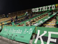 Trapo - Bandeira - Faixa - Telón - Trapo de la Barra: Distrito Asegurador • Club: La Equidad