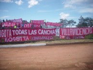 Trapo - Bandeira - Faixa - Telón - Trapo de la Barra: Disturbio Rojo Bogotá • Club: América de Cáli