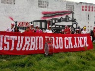 Trapo - Bandeira - Faixa - Telón - Trapo de la Barra: Disturbio Rojo Bogotá • Club: América de Cáli