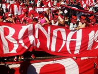 Trapo - Bandeira - Faixa - Telón - Trapo de la Barra: Disturbio Rojo Bogotá • Club: América de Cáli • País: Colombia