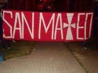 Trapo - Bandeira - Faixa - Telón - Trapo de la Barra: Disturbio Rojo Bogotá • Club: América de Cáli • País: Colombia