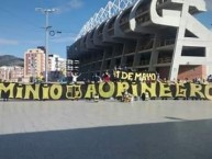 Trapo - Bandeira - Faixa - Telón - Trapo de la Barra: Dominio Aurinegro • Club: Alianza Petrolera