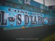 Trapo - Bandeira - Faixa - Telón - Trapo de la Barra: Extremo Celeste &bull; Club: Sporting Cristal &bull; País: Peru