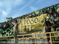 Trapo - Bandeira - Faixa - Telón - Trapo de la Barra: Fortaleza Leoparda Sur • Club: Atlético Bucaramanga