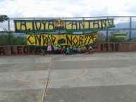 Trapo - Bandeira - Faixa - Telón - Trapo de la Barra: Fortaleza Leoparda Sur • Club: Atlético Bucaramanga