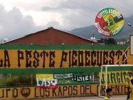 Trapo - Bandeira - Faixa - Telón - Trapo de la Barra: Fortaleza Leoparda Sur • Club: Atlético Bucaramanga