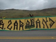 Trapo - Bandeira - Faixa - Telón - Trapo de la Barra: Fortaleza Leoparda Sur • Club: Atlético Bucaramanga