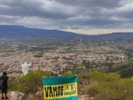 Trapo - Bandeira - Faixa - Telón - "Bucaros en Villa de leyva, Boyaca" Trapo de la Barra: Fortaleza Leoparda Sur • Club: Atlético Bucaramanga