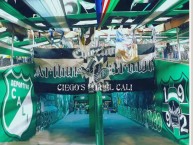 Trapo - Bandeira - Faixa - Telón - Trapo de la Barra: Frente Radical Verdiblanco • Club: Deportivo Cali