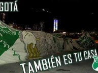 Trapo - Bandeira - Faixa - Telón - Trapo de la Barra: Frente Radical Verdiblanco • Club: Deportivo Cali