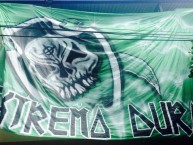 Trapo - Bandeira - Faixa - Telón - Trapo de la Barra: Frente Radical Verdiblanco • Club: Deportivo Cali