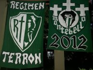 Trapo - Bandeira - Faixa - Telón - Trapo de la Barra: Frente Radical Verdiblanco • Club: Deportivo Cali