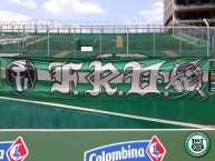 Trapo - Bandeira - Faixa - Telón - Trapo de la Barra: Frente Radical Verdiblanco • Club: Deportivo Cali