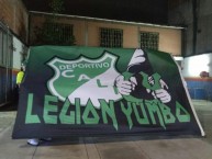 Trapo - Bandeira - Faixa - Telón - Trapo de la Barra: Frente Radical Verdiblanco • Club: Deportivo Cali