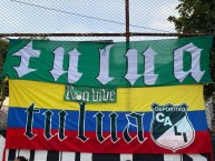 Trapo - Bandeira - Faixa - Telón - Trapo de la Barra: Frente Radical Verdiblanco &bull; Club: Deportivo Cali