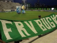 Trapo - Bandeira - Faixa - Telón - Trapo de la Barra: Frente Radical Verdiblanco • Club: Deportivo Cali