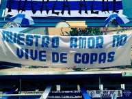 Trapo - Bandeira - Faixa - Telón - Trapo de la Barra: Fuerza Azul • Club: Cartaginés