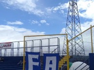 Trapo - Bandeira - Faixa - Telón - Trapo de la Barra: Fuerza Azul • Club: Cartaginés • País: Costa Rica