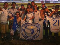 Trapo - Bandeira - Faixa - Telón - "La Famosa Banda Del Centenario.. FA#1" Trapo de la Barra: Fuerza Azul • Club: Cartaginés • País: Costa Rica