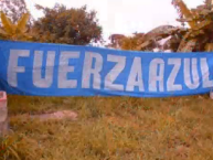 Trapo - Bandeira - Faixa - Telón - "Trapo de los 2000" Trapo de la Barra: Fuerza Azul • Club: Cartaginés • País: Costa Rica