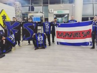 Trapo - Bandeira - Faixa - Telón - Trapo de la Barra: Fuerza Azul • Club: Cartaginés • País: Costa Rica