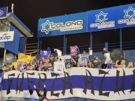 Trapo - Bandeira - Faixa - Telón - Trapo de la Barra: Fuerza Azul • Club: Cartaginés • País: Costa Rica