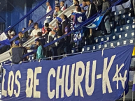 Trapo - Bandeira - Faixa - Telón - "LOS DE CHURU-K FA PTE SIEMPRE CON AGUANTE" Trapo de la Barra: Fuerza Azul • Club: Cartaginés