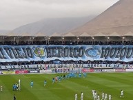 Trapo - Bandeira - Faixa - Telón - "MI VIEJO Y HEROICO IQUIQUE" Trapo de la Barra: Furia Celeste • Club: Deportes Iquique • País: Chile