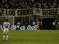 Trapo - Bandeira - Faixa - Telón - "X LOS CAÃDOS VAMOS A VENCER" Trapo de la Barra: Garra Blanca • Club: Colo-Colo