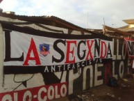 Trapo - Bandeira - Faixa - Telón - Trapo de la Barra: Garra Blanca • Club: Colo-Colo