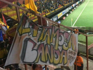 Trapo - Bandeira - Faixa - Telón - "La Famosa banda Peña conocida como los de San jose" Trapo de la Barra: Garra Herediana • Club: Herediano • País: Costa Rica