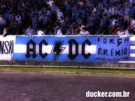 Trapo - Bandeira - Faixa - Telón - "ACDC" Trapo de la Barra: Geral do Grêmio • Club: Grêmio