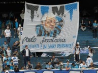 Trapo - Bandeira - Faixa - Telón - "Ser Gremista é um sonho delirante (Paulo Santanna) TIMT" Trapo de la Barra: Geral do Grêmio • Club: Grêmio • País: Brasil