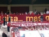 Trapo - Bandeira - Faixa - Telón - "Amor a camisaâ€¦ mas que saudade" Trapo de la Barra: Guarda Popular • Club: Internacional • País: Brasil