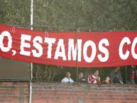 Trapo - Bandeira - Faixa - Telón - "Homenagem ao ídolo Falcão" Trapo de la Barra: Guarda Popular • Club: Internacional