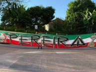 Trapo - Bandeira - Faixa - Telón - Trapo de la Barra: Holocausto Norte • Club: Once Caldas • País: Colombia