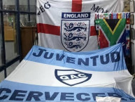 Trapo - Bandeira - Faixa - Telón - "Juventud Cervecera" Trapo de la Barra: Indios Kilmes &bull; Club: Quilmes &bull; País: Argentina