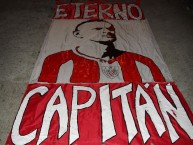 Trapo - Bandeira - Faixa - Telón - "eterno capitan" Trapo de la Barra: Infierno Akademico • Club: Estudiantes de Mérida