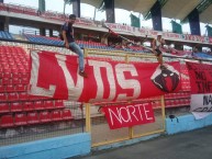 Trapo - Bandeira - Faixa - Telón - Trapo de la Barra: Infierno Akademico • Club: Estudiantes de Mérida