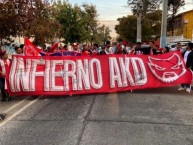 Trapo - Bandeira - Faixa - Telón - Trapo de la Barra: Infierno Akademico • Club: Estudiantes de Mérida