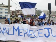 Trapo - Bandeira - Faixa - Telón - "#NavalMereceJugar" Trapo de la Barra: Kaña Brava &bull; Club: Naval de Talcahuano