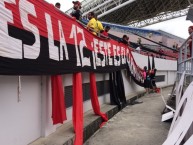 Trapo - Bandeira - Faixa - Telón - "Esta es la 12 este es el carnaval" Trapo de la Barra: La 12 • Club: Alajuelense