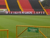 Trapo - Bandeira - Faixa - Telón - Trapo de la Barra: La 12 • Club: Alajuelense