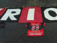 Trapo - Bandeira - Faixa - Telón - "LOS DE TRES RIOS" Trapo de la Barra: La 12 • Club: Alajuelense