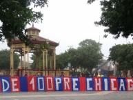 Trapo - Bandeira - Faixa - Telón - Trapo de la Barra: La 12 Tricolor • Club: C.A. Mannucci