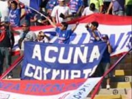 Trapo - Bandeira - Faixa - Telón - "Acuña corrupto trapo dedicado al presidente del club rival de Trujillo UCV" Trapo de la Barra: La 12 Tricolor • Club: C.A. Mannucci • País: Peru