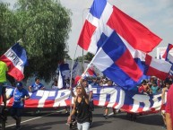 Trapo - Bandeira - Faixa - Telón - Trapo de la Barra: La 12 Tricolor • Club: C.A. Mannucci