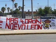 Trapo - Bandeira - Faixa - Telón - Trapo de la Barra: La Adicción • Club: Monterrey • País: México