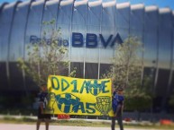 Trapo - Bandeira - Faixa - Telón - Trapo de la Barra: La Adicción • Club: Monterrey • País: México